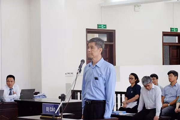 Bị cáo Vũ Khánh Trường tại phiên toà phúc thẩm.