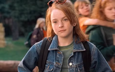 Lindsay hồi bé trong phim “The Parent Trap”....