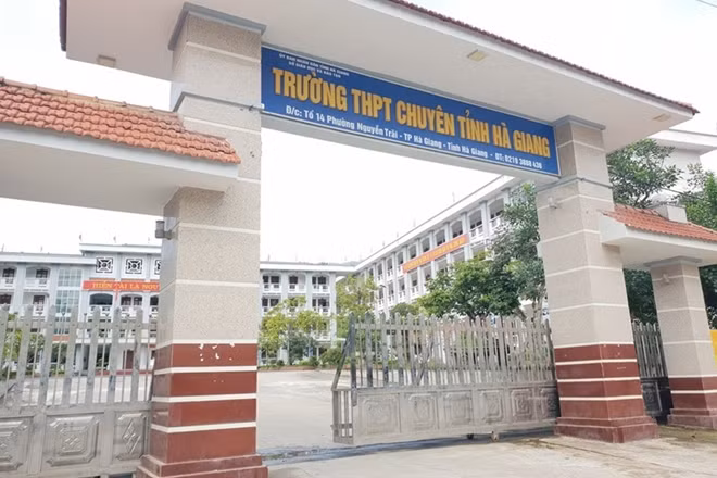Trường THPT chuyên tỉnh Hà Giang. Ảnh: Huyên Nguyễn.