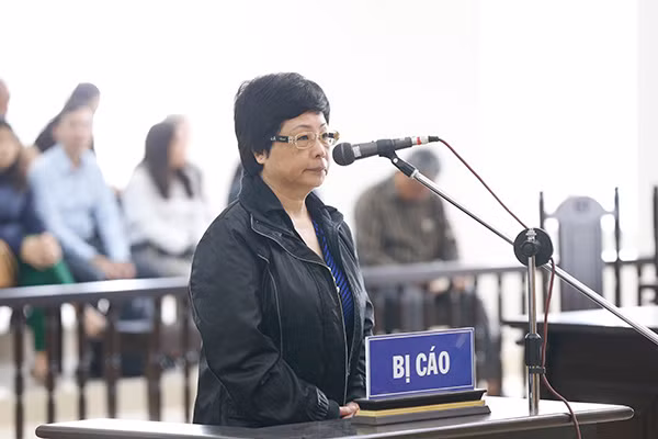Bị cáo Châu Thị Thu Nga.