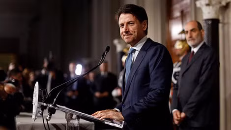 Ông Giuseppe Conte được giao trách nhiệm thành lập chính phủ liên minh. Ảnh: Al Jazeera.