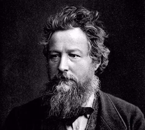 Tiểu thuyết gia người Anh William Morris (1834-1896), người đã nghĩ ra ý tưởng sáng tác tranh lấy cảm hứng thiên nhiên để trị liệu.