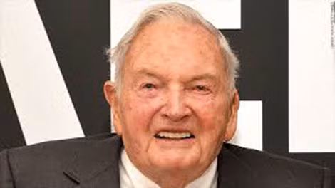 Tỉ phú David Rockefeller, cháu nội của “vua dầu mỏ” John D. Rockefeller.