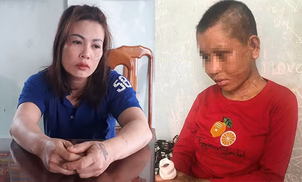 Bà Nguyễn Thị Hà - người bị tố cáo hành hạ, tra tấn người làm thuê (ảnh trái) và nạn nhân Y Nhiêu.