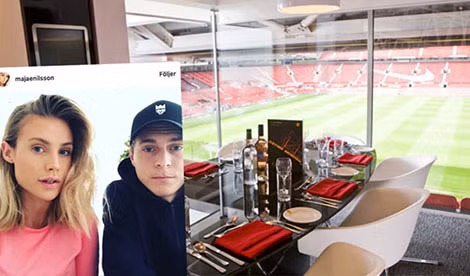 Khoang VIP trên sân Old Trafford được Lindelof đem ra đấu giá. Khoang VIP trên sân Old Trafford được Lindelof đem ra đấu giá.