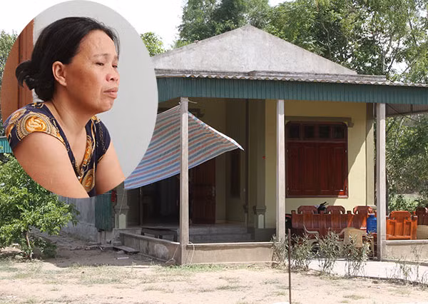 Ngôi nhà, nơi xảy ra sự việc đau lòng và nghi can Trần Thị Liên (ảnh nhỏ).
