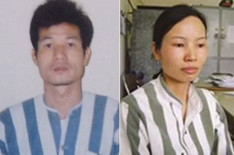 Những kẻ gây ra vụ nổ mìn: Ngô Mạnh Hùng và Lại Thị Kiều Lan.