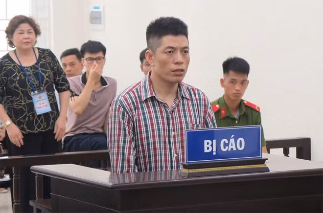 Bị cáo Thuận tại phiên xử.