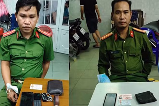 Các đối tượng Trần Hữu Sơn và Trần Hồng Thái bị Công an quận 11, TP Hồ Chí Minh bắt giữ, khởi tố điều tra về tội "Cưỡng đoạt tài sản".