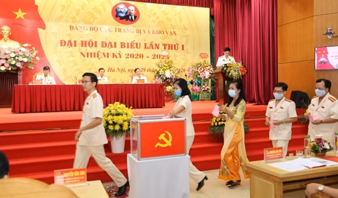 Đại hội bỏ phiếu bầu BCH Đảng bộ Cục nhiệm kỳ 2020-2025.