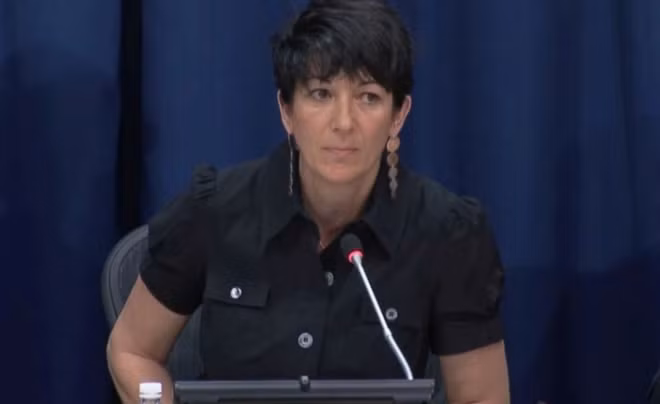 Ghislaine Maxwell phát biểu trong một cuộc họp báo tại trụ sở Liên hợp Quốc ở New York hồi tháng 6/2013.