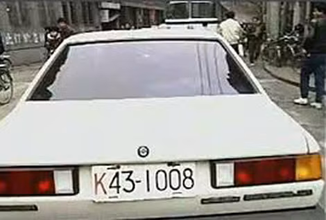 Chiếc xe Santana "K43-1008" - tang vật của vụ án.