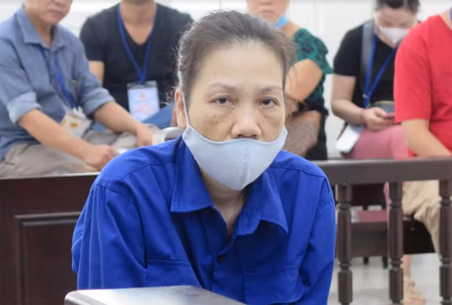 Bị cáo Hà tại phiên xử.