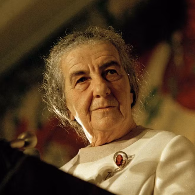 Thủ tướng Israel GoldaMeir.