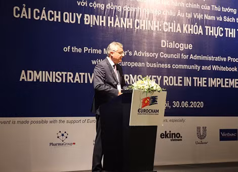 Ông Nicolas Audier, Chủ tịch Hiệp hội Doanh nghiệp châu Âu tại Việt Nam (EuroCham)- Ảnh: VGP/Hoàng Anh.
