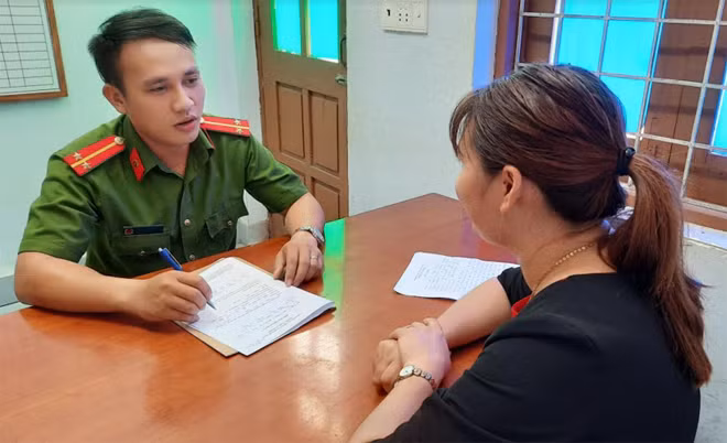 N.T.H.X làm việc với cơ quan điều tra.