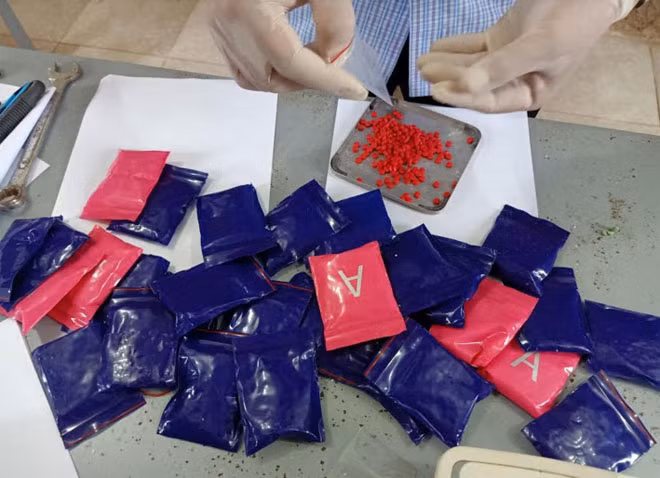 Tang vật vụ án.