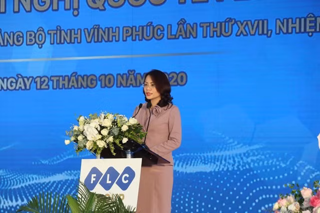 Bà Hương Trần Kiều Dung, Phó Chủ tịch thường trực HĐQT Tập đoàn FLC.