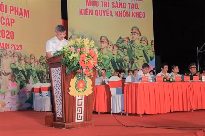 Đồng chí Cao Tiến Dũng - Chủ tịch UBND tỉnh Đồng Nai phát biểu chỉ đạo tại buổi lễ.