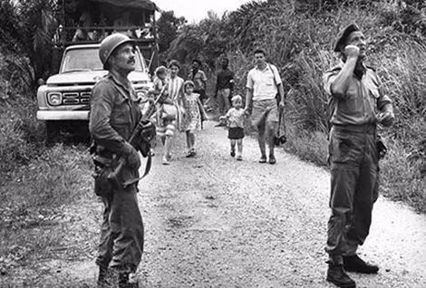 Hoare trong một chiến dịch di tản người da trắng tại Congo.