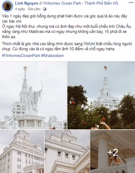 Khung cảnh đẹp tựa trời Âu tại VinUni được Dạ Miêu ghi lại.