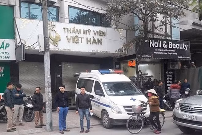 Thẩm mỹ viện Việt Hàn hút mỡ “chui” khiến khách hàng tử vong.