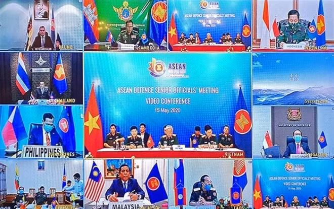 Đại biểu các nước dự Hội nghị trực tuyến ADSOM.