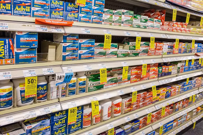 Ibuprofen là một trong những loại thuốc kháng viêm được dùng phổ biến.