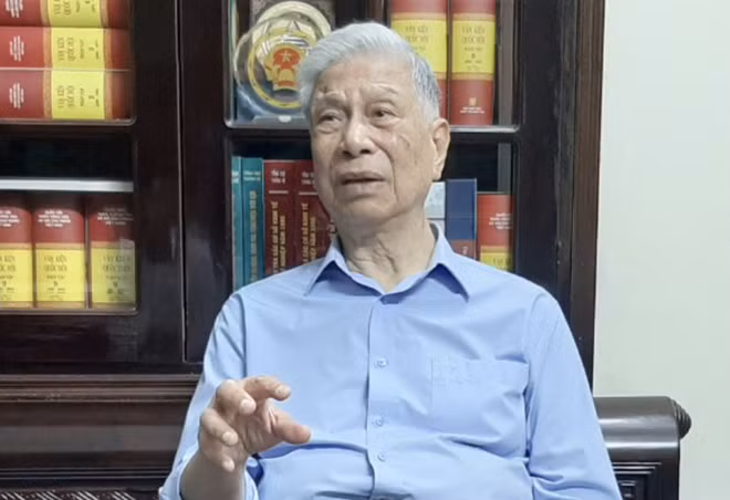 Trung tướng Đặng Quân Thụy tại nhà riêng chiều 3/5/2020.
