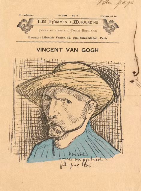 Van Gogh do Bernard vẽ.