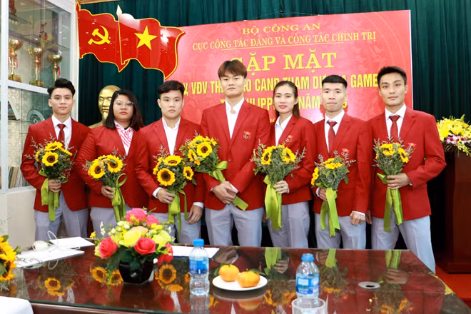 Đoàn Thể thao CAND tham gia và đạt thành tích xuất sắc tại SEA Games 30. Ảnh: Trần Ngọc.