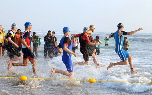 Phong trào Triathlon tại Việt Nam đang phát triển mạnh.