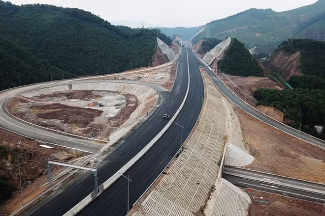 Một đoạn tuyến cao tốc Vân Đồn - Móng Cái. Ảnh minh họa: CTV.