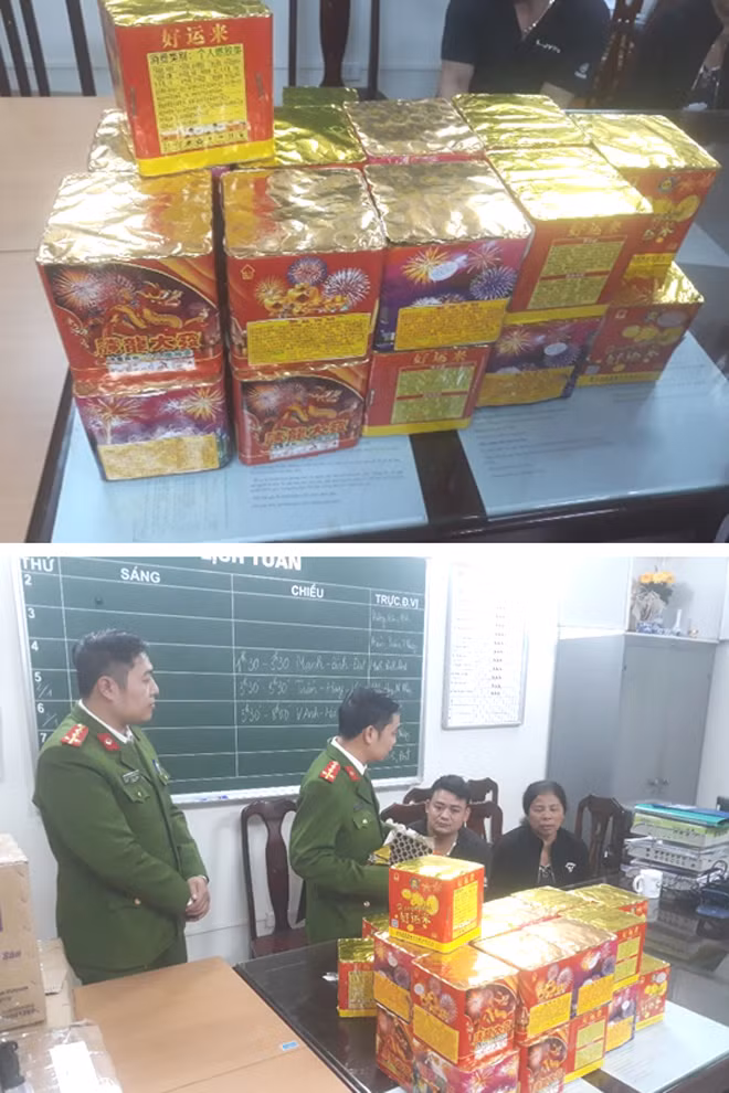 Cơ quan Công an thu giữ tang vật. Cơ quan Công an thu giữ tang vật.