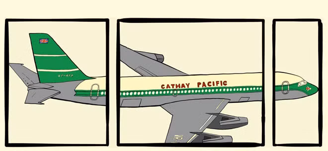 Chuyến bay số hiệu CX700Z, mã đăng ký Convair 880 VR-HFZ của hãng Cathay Pacific với bộ ổn định ở phía tay phải bị hư hỏng khiến máy bay bị rơi.
