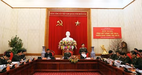 Thượng tướng Đặng Văn Hiếu, Ủy viên TW Đảng, Thứ trưởng Thường trực Bộ Công an phát biểu khai mạc tại Hội nghị
