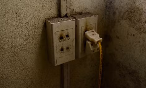 Chủ nhà sử dụng đèn trang trí cây cảnh quá công suất, gây chập điện.