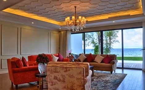Nội thất Vinpearl Phú Quốc Resort & Golf được thiết kế theo phong cách tân cổ điển, sang trọng.
