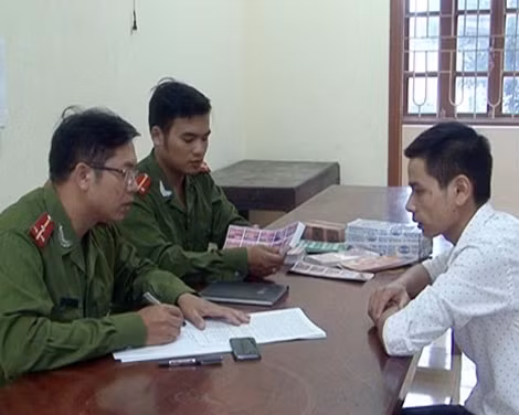 Cơ quan điều tra lấy lời khai của Nguyễn Văn Báu.