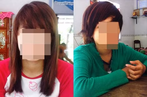 Sau sự cố đầu đời, hai chị em Huỳnh Thị Thảo N. và Nguyễn Huỳnh H. nghỉ học, xin đi phụ quán cà phê.