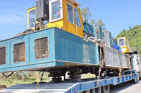 Phương tiện vi phạm đang bị tạm giữ.