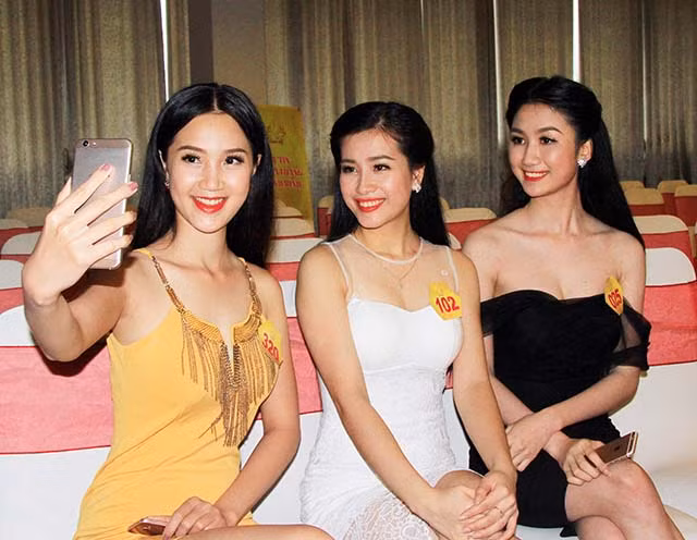 Tự tin trước vòng thi.