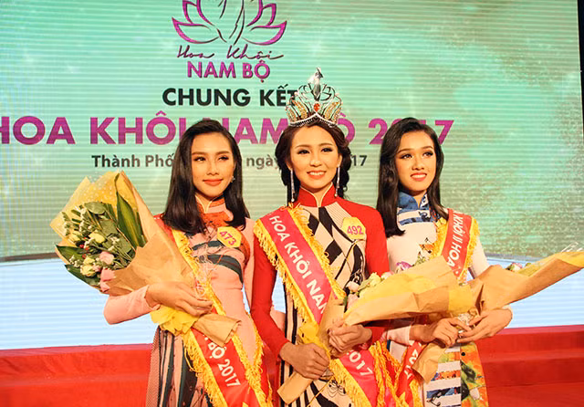 3 thí sinh giành danh hiệu cao nhất: Hoa khôi, Á khôi 1, Á khôi 2.