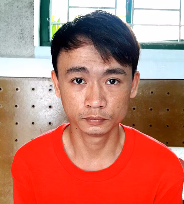 Đối tượng Hải tại Cơ quan điều tra.