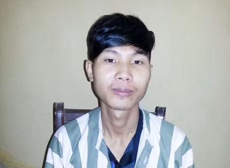 Nguyễn Văn Luân tại cơ quan Công an.
