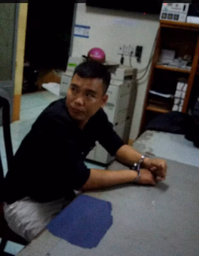 Một trong ba đối tượng tấn công Cảnh sát giao thông.