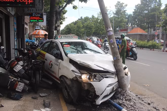 Hiện trường vụ tai nạn.
