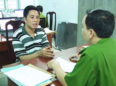 Trịnh Cao Đẳng tại Cơ quan điều tra.