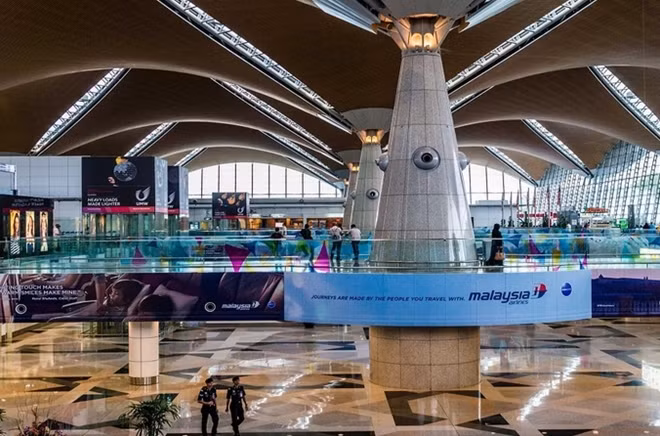 Sân bay Kuala Lumpur, nơi xảy ra sự việc.