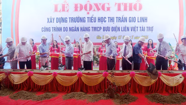 Lễ khởi công xây dựng Trường tiểu học Gio Linh.